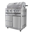 thumbnail image 2 of SINDA Cabinet Style 4 -Burner Stainless Steel Liquid Propane Gas Grill, 2 of 7