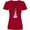 True Red, variant on Inktastic African American Princess In Pink Dress Women's V-Neck T-Shirt