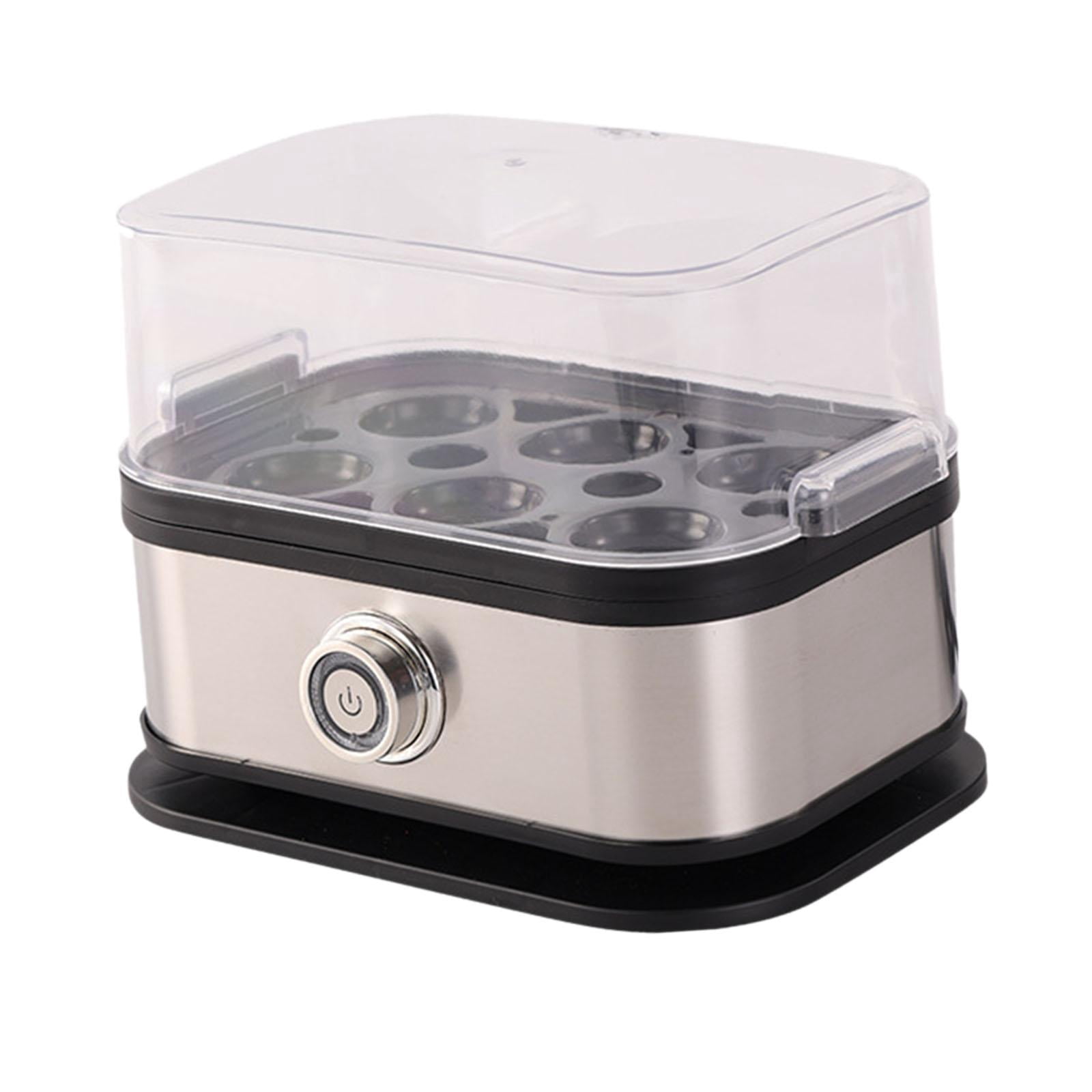 Fiocias Egg Cooker US Plugs Compact Portable Kitchen Steamer for Office Home Cooking