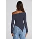 thumbnail image 2 of Remera PRETTYGARDEN Y2K Azul Marino Crop Top con Hombros Descubiertos Talle S, 2 of 9