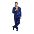 thumbnail image 2 of Julinie Mens Suit 2-Piece Solid Suit Set with Jacket and Dress Pants, Modern Fit, 2 of 3