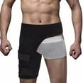 thumbnail image 4 of Hip Brace Thigh Hip Support Brace Groin Compression Wrap, Sciatica Nerve Pain Relief Thigh Hamstring, Quadriceps, Joints, Arthritis, Groin Wrap Sciatica Brace Belt Fit for Adults, 4 of 11
