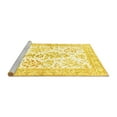 thumbnail image 2 of Ahgly Company Machine Washable Indoor Rectangle Persian Yellow Traditional Area Rugs, 7' x 9', 2 of 4