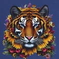 thumbnail image 2 of CafePress - Sunflower Tiger Maternity T Shirt - Maternity Dark T-Shirt, 2 of 3