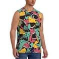 thumbnail image 2 of Daiia Angry Shark Pattern Printed Men's Tank Tops,Casual Soft Sleeveless Gym Muscle Shirts Bodybuilding Tee-Large, 2 of 8