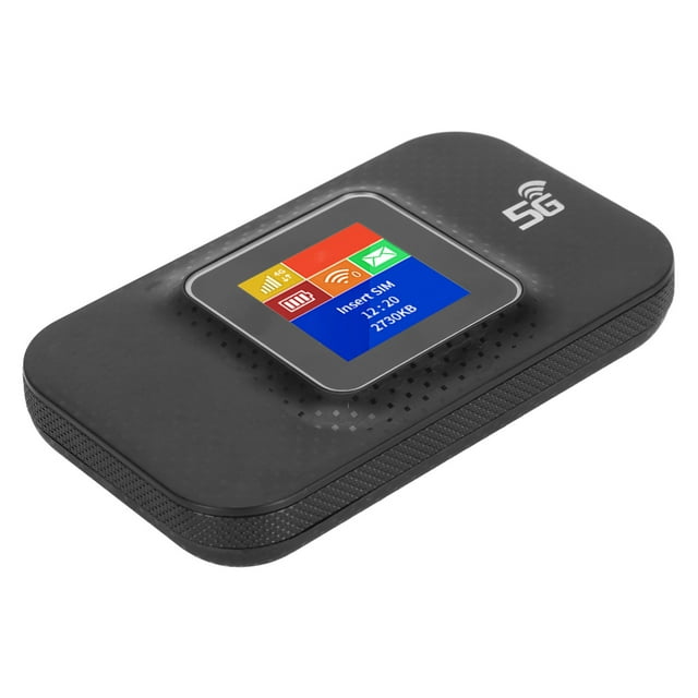 4G Portable WiFi, 1.44in Colour Screen 4G On the Go WiFi Mobile WiFi Hotspot with Micro SIM Card Slot, 3650mAh Battery, 4G Mobile WiFi Hotspot for Phone Tablet Laptop
