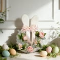 thumbnail image 6 of LingVibe Bunny Wreath for Easter & Spring, Fashionable Artificial Front Door Decor Suitable for Bedrooms, Parties, Birthdays, Weddings, Indoors & Outdoors, 6 of 7