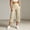 Beige, variant on Capri Pants for Women Wide Leg Yoga Cropped Pants with Pockets Loose Casual Summer Pant Yoga Work Dressy Casual Business Pants(Black,L)