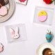 thumbnail image 2 of ROSPAKTEK 100Pcs Cajas de pl&aacute;stico transparentes individuales con ventana completa - 10x10x3cm, Caja de postres para macarons, donas, fiestas y d&iacute;as festivos, 2 of 7