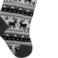 thumbnail image 3 of Northlight 21" Black, Gray and White Rustic Lodge Knit Christmas Stocking with High Pile Fleece Cuff, 3 of 4