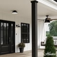 thumbnail image 3 of Hunter - Mill Valley 1-light Matte Black,  , Dimmable, Transitional Style, Bell Shaped, for Bedrooms, Bathrooms - 46003, 3 of 7