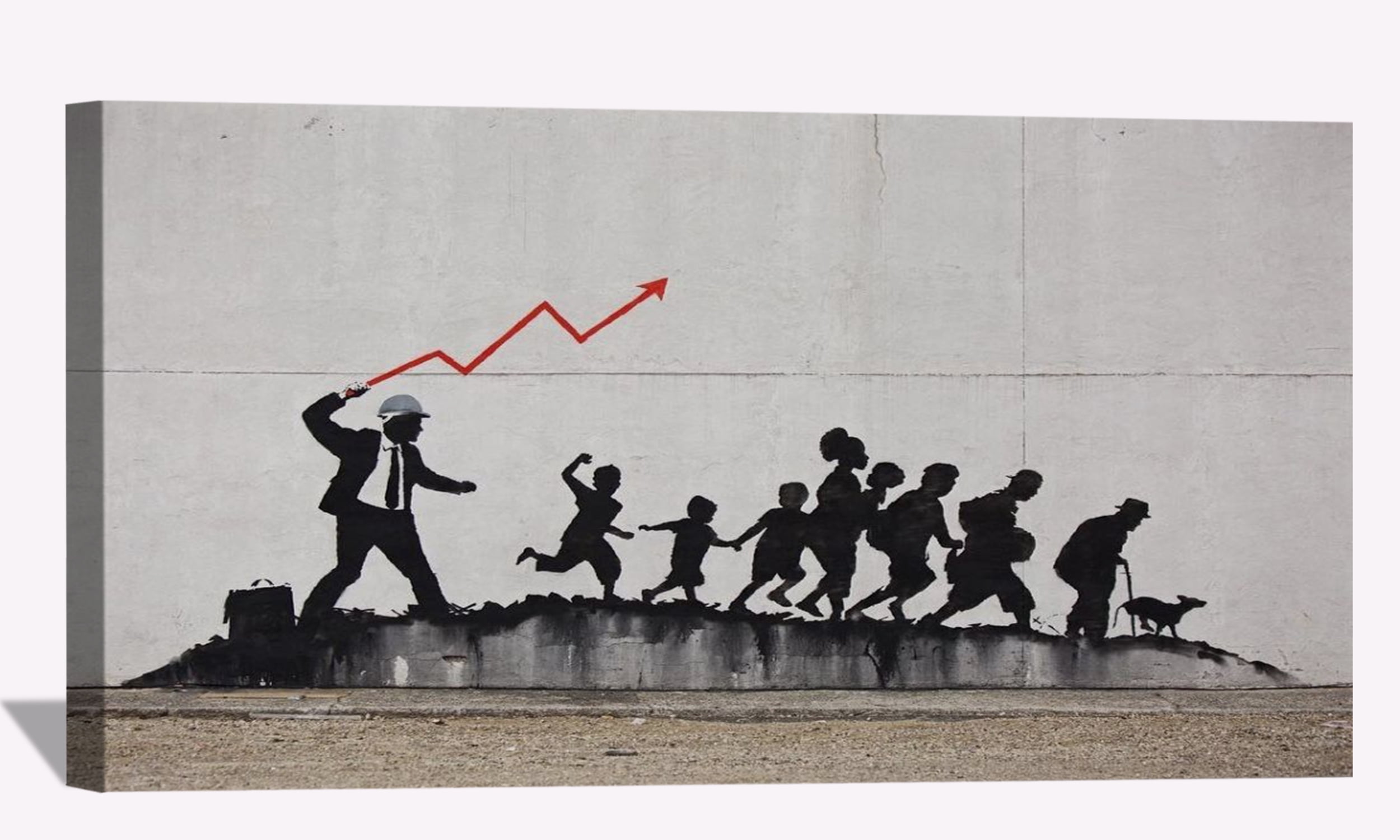 Banksy Wall Art Capitalist Slave Banksy Graffiti Street Canvas Art