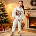 thumbnail image 2 of Krdevn Kids Christmas Hoodie and Pants Set 2 Piece Long Sleeve Hooded Sweatshirt with Jogger Pants Toddler Boys Girls Holiday Casual Outfit Clothing, 2 of 4