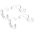 thumbnail image 4 of Mosiee 2 Pair Clear Black Acrylic Baseball Bat Rack Display Shelf Holder Wall Mount Baseball Bat Rack Horizontal Display, 4 of 8