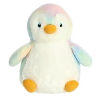 Aurora - Medium Pastel Rainbow Destination Nation - 11" Penguin Pastel Rainbow - Adventurous Stuffed Animal