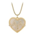 thumbnail image 1 of Collar Corazon Frecuencia Perla Natural Y Swarovski Oro Lam dorado Unitalla, 1 of 8