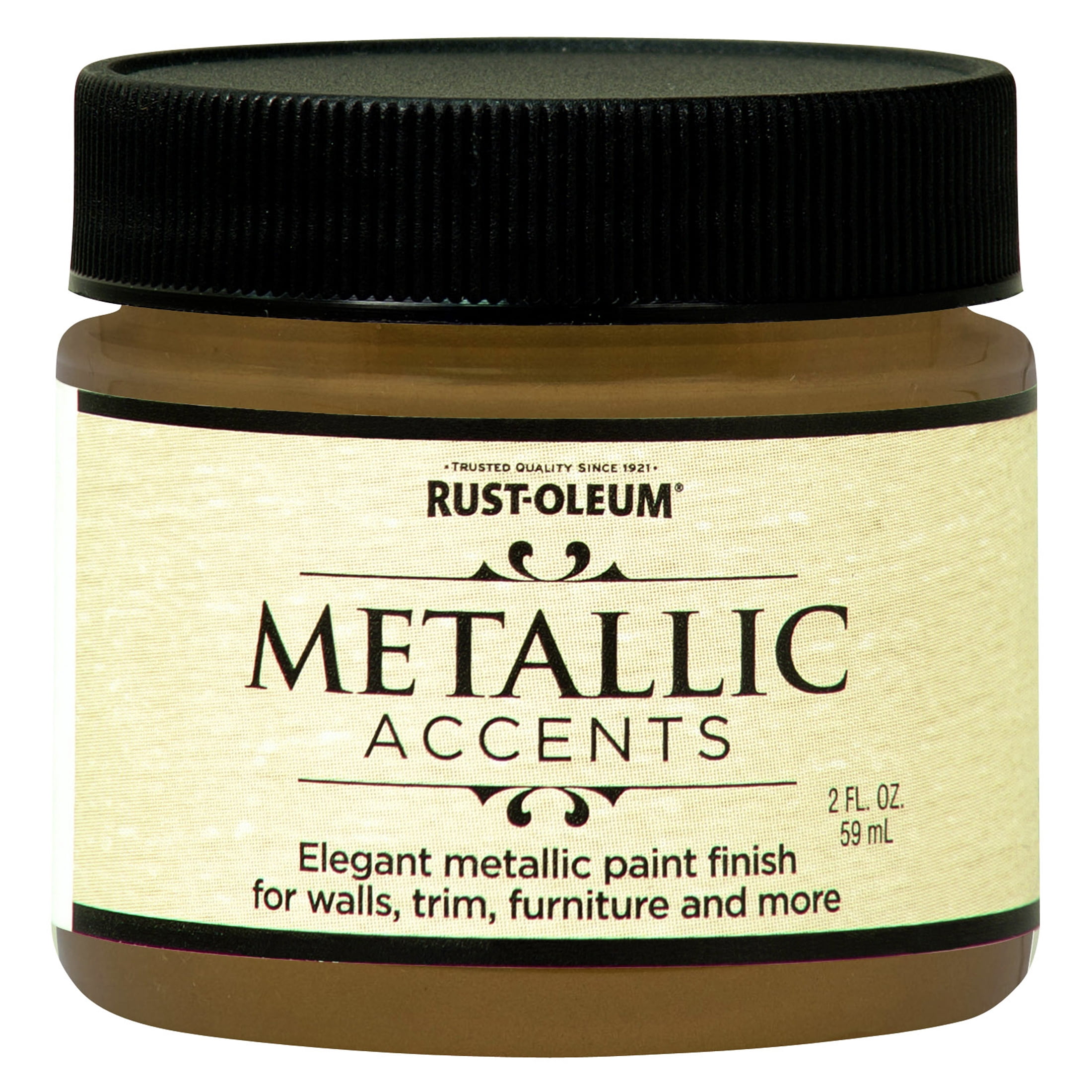4 Pack, Gold Mine, Rust-Oleum Metallic Accents Paint- 255328, 2 oz