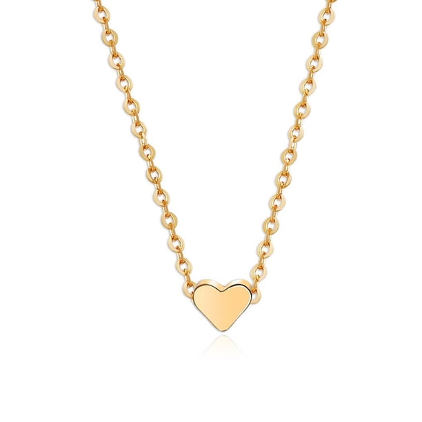 Collares de Corazón Pequeño Chapado en Oro Sonducket Nuevo para Mujeres y Niñas 35 + 5cm