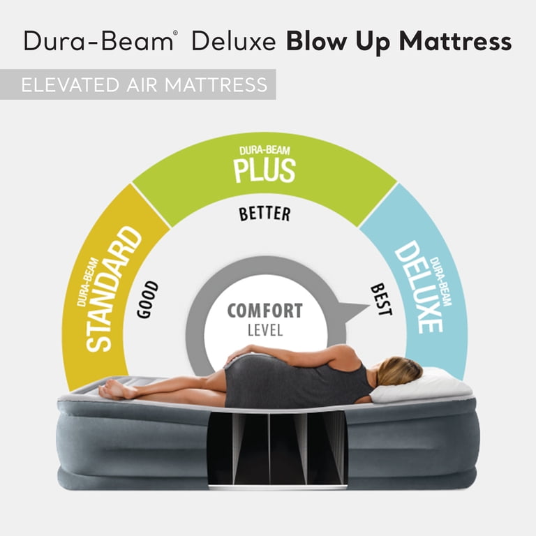 Intex Dura Beam Plus Deluxe Airbed King 2 Pack with Built-In Pump Intex Dura Beam Plus Deluxe Airbed King 2 Pack with Built-In Pump