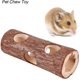 thumbnail image 3 of Túnel de madera para hámster, tubo de ejercicio para masticar, juguete para animales, conejo, hurón, Guine, 3 of 5