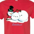 thumbnail image 4 of Inktastic Let It Snow Sassy Snowman in Top Hat T-Shirt, 4 of 5