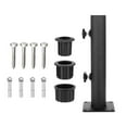 thumbnail image 3 of CarpNettore Patio Umbrella Base Iron Heavy Duty Parasol Holder Umbrella Tube Mount Flag Pole, 3 of 9