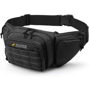Matador Outfitters Tactical Waist Pack (Black) - Light Weight of Durable Canvas Material, Contains plenty of space for your EDC, Super Comfortable Breathable Back Lining.