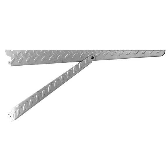Knape & Vogt HEAVYWEIGHT 0203-20PM Support Bracket, Steel, Platinum