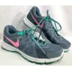 thumbnail image 1 of Nike Revolution 2 Women's Size 8 Running Lace Up Shoe Grey w/ Pink / Teal, 1 of 6