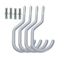 thumbnail image 2 of 4 ganchos de pared para colgar abrigos, resistentes, decorativos, para sombreros Gris, 2 of 7