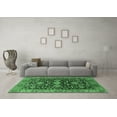 thumbnail image 3 of Ahgly Company Indoor Rectangle Oriental Emerald Green Industrial Area Rugs, 2' x 4', 3 of 4