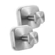 thumbnail image 5 of 2 ganchos con ventosa, resistentes al óxido, decorativos, sin taladro, impermeables, de acero inoxidable, para colgar de espejos de baño. Plata, 5 of 8