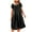 Black, variant on ZKCCNUK Plus Size Nightgowns for Women Summer Solid Color Short-sleeved Loose Ice Silk Sexy Lace Home Dress Nightdress Free Size