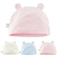 thumbnail image 2 of Solid Color Newborn Hat Creative Elastic Ears Cute Baby Hat Baby Cotton Beanie, 2 of 10