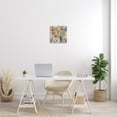 thumbnail image 2 of Painted Flowers Line Drawing Botanical & Floral Gallery-Wrapped Canvas Print Wall Art, 17x17, 2 of 5