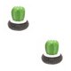 thumbnail image 2 of Toystoory Cepillo de limpieza de palma de olla Cepillos antideslizantes portátiles Alambre de acero negro Alambre de acero negro 2Conjunto, 2 of 6