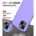 thumbnail image 2 of Diverbox for iPhone 14 Case [Shockproof] [Dropproof] [Tempered Glass Screen + Camera Lens Protector],Heavy Duty Protection Phone Case Cover for Apple iPhone 14 (Purple), 2 of 8