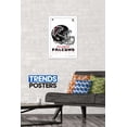 thumbnail image 2 of NFL Atlanta Falcons - Drip Helmet 20 Wall Poster, 14.725" x 22.375", Framed, 2 of 3