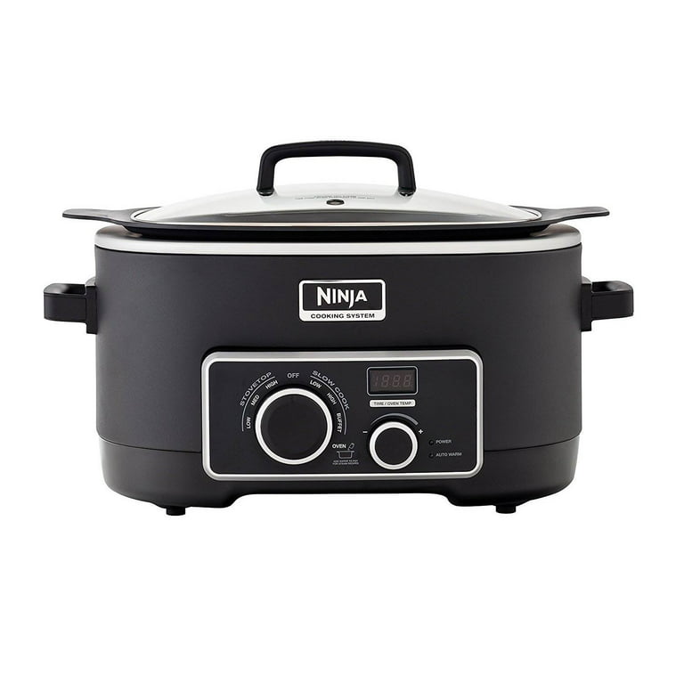 Ninja 3 In 1 Cooking System Slow Cooker Oven Stove Top Crockpot MC702Q