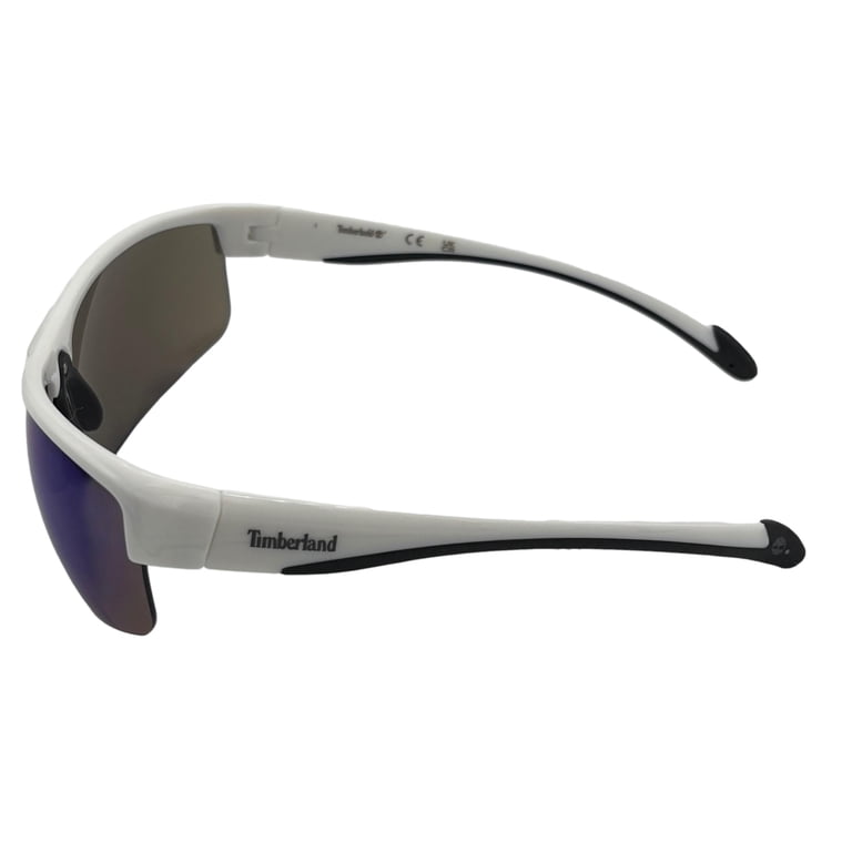 Timberland Mens Rectangle Rimless Wrap White Plastic  display picture 3