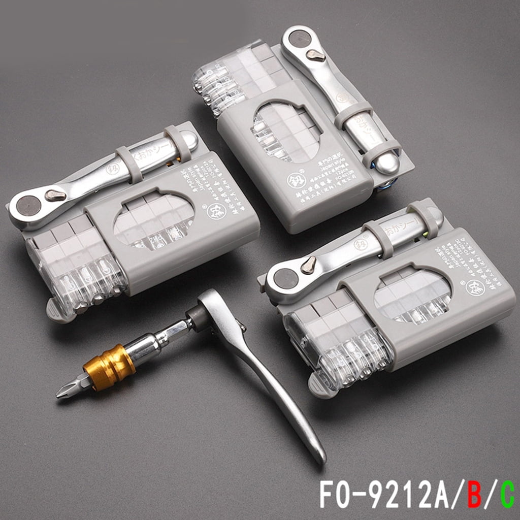 Ratchet Screwdriver Positive And Negative Screw Combination Set 10Pcs Screwdriver Ratchet Wrench Repair Hand Tools