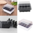 thumbnail image 2 of 3 Pcs/Set 12 Cells Seedling Trays case 12 cells Seed Starter Box Plant Flower Grow Starting Germination Pot, 2 of 8