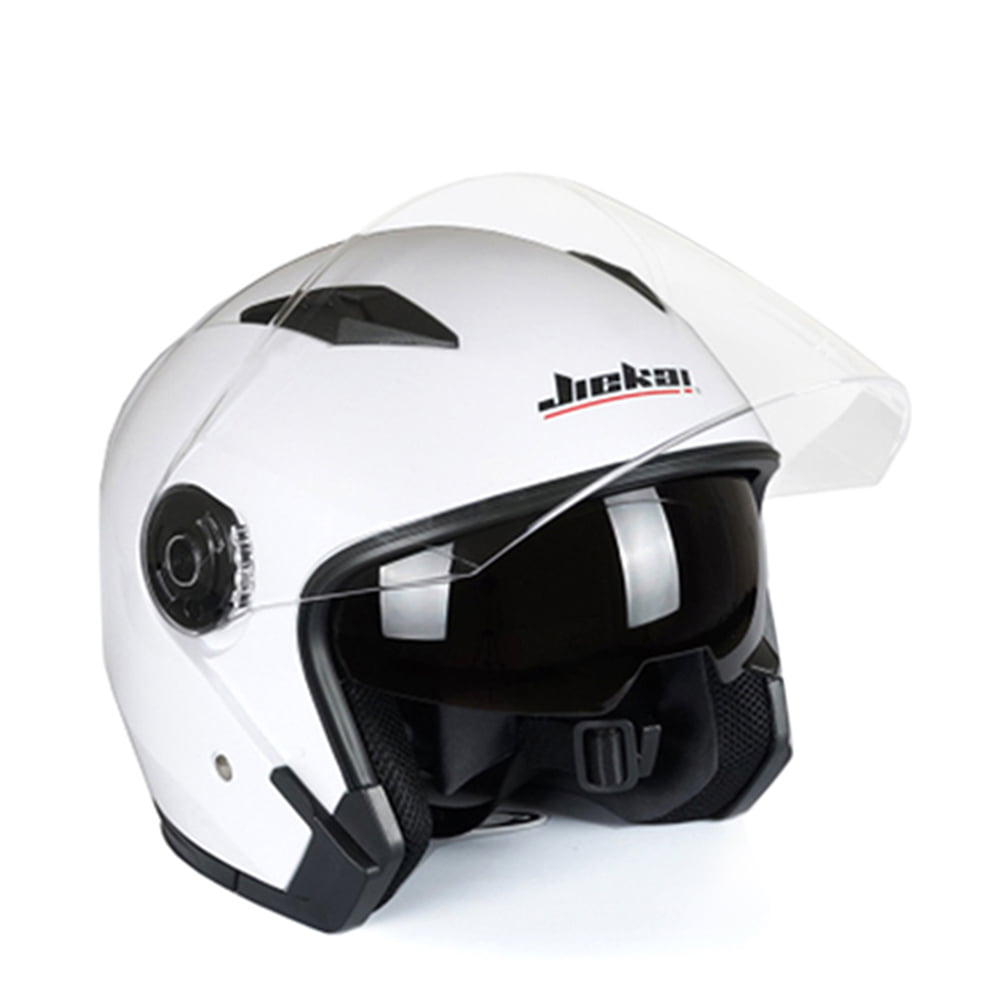 512 Motorcycle Open Face Helmet with Dual Lens Size  XL JIEKAI JK 
