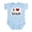 Sky Blue, variant on CafePress - I Love DAD Infant Bodysuit - Baby Light Bodysuit, Size Newborn - 24 Months