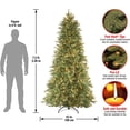 thumbnail image 3 of Árbol de Navidad artificial, árbol nacional de 7.5 pies con luces, 3 of 7