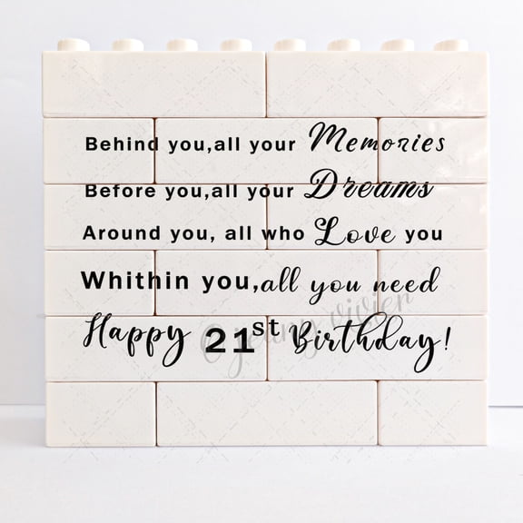 21st Year Old Happy Birthday Gifts Novelty Decorative Sign/Plaque, 21th Birthday Decorations, Present for Women Men Him Her Fun Desk Decor