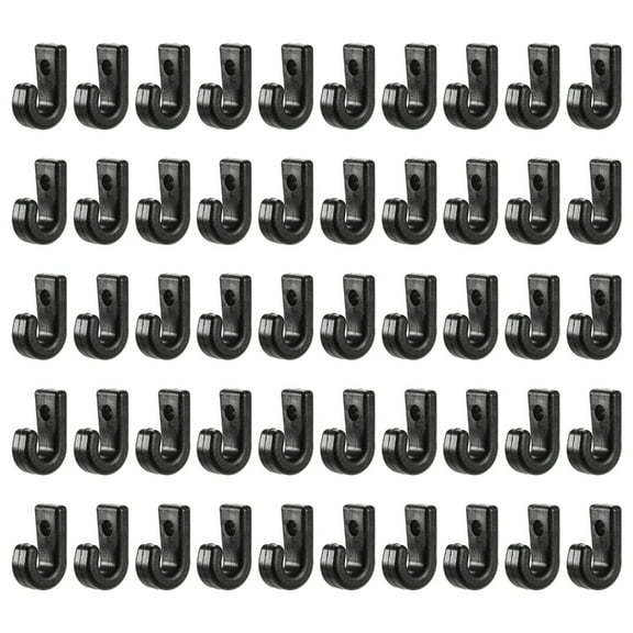 50Pcs Bungee Lashing Shock Cord J Hook Kayak Attachments J Hook Kayak Tie Down Hook for Kayaks Canoes Boats Enduring