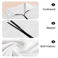 thumbnail image 6 of 3/4 Sleeve Solid Color Women Casual Loose Half Zipper Oversize Sweatshirt Hoodies, 6 of 7
