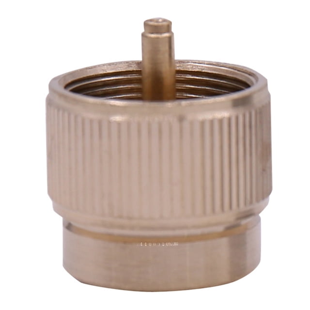 Adaptateur de Réservoir de Gaz en Laiton Convertisseur de Réservoir de Propane Convertisseur de Réservoir de Gaz Extérieur Plat Adaptateur de Convertisseur de Réservoir de Gaz à Fermeture Automatique