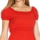 thumbnail image 5 of Vestido Juvenil Para Mujer Corto Holgado Liso Casual Rojo rojo M Incógnita 330597, 5 of 6
